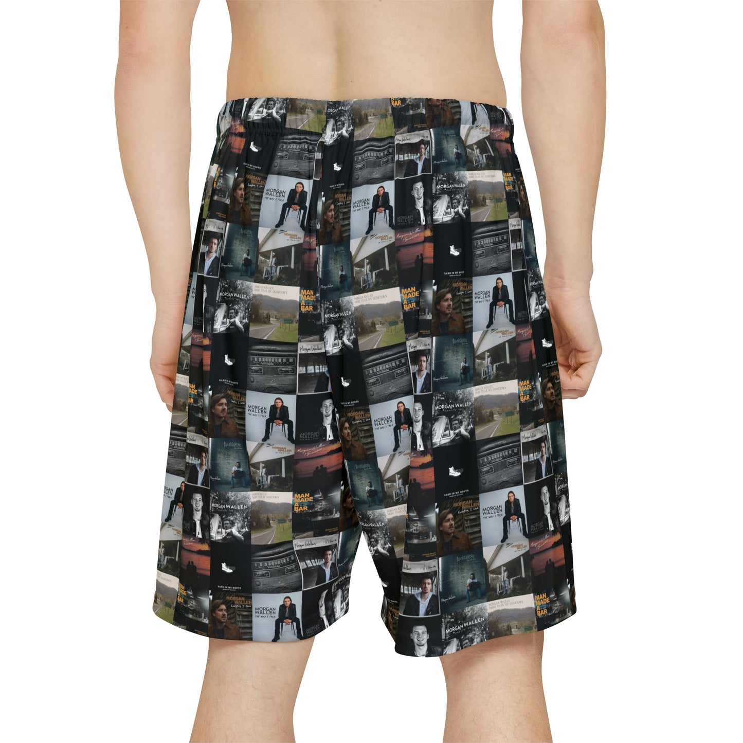 Morgan Wallen Album Cover Collage Men’s Sports Shorts