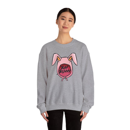 Bad Bunny Hoodie Logo Unisex Heavy Blend Crewneck Sweatshirt