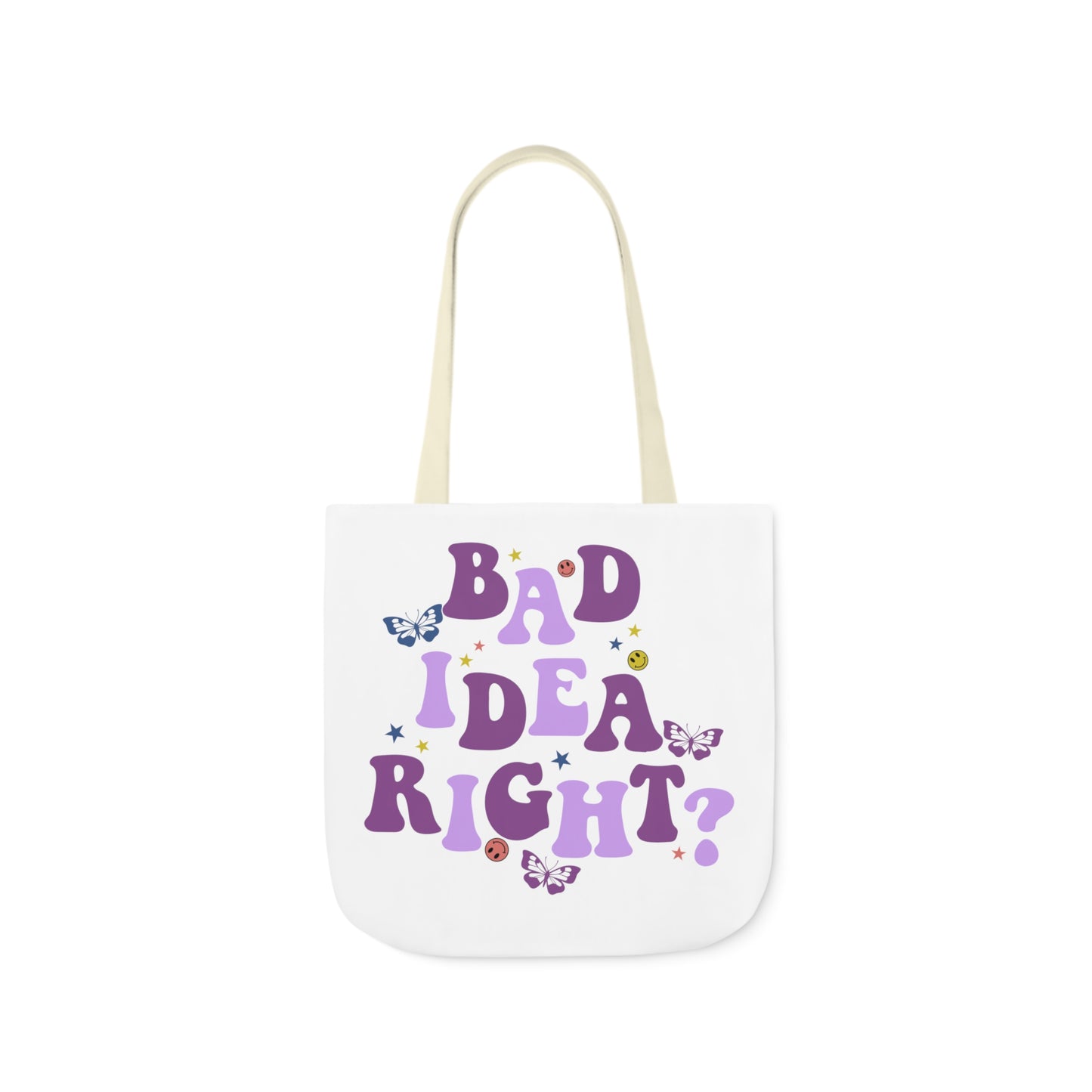 Olivia Rodrigo Bad Idea Right? Polyester Canvas Tote Bag