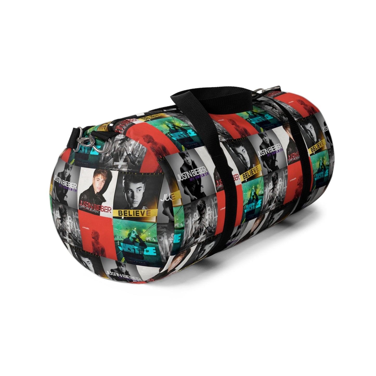 Justin Bieber Album Cover Collage Duffel Bag