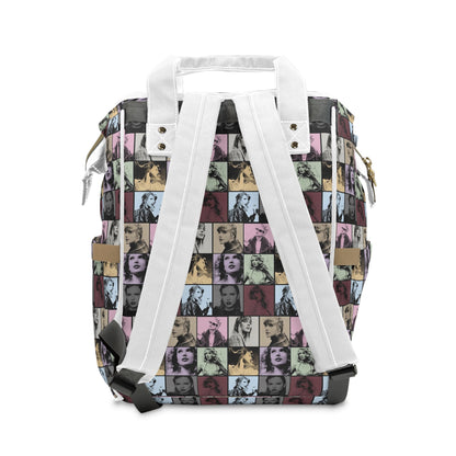 Taylor Swift Eras Collage Multifunctional Diaper Backpack