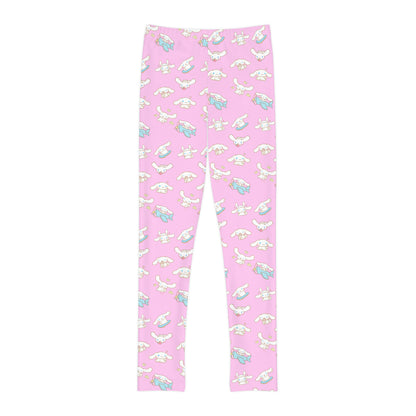 Cinnamoroll Playing Around Pattern Youth Full-Length Leggings