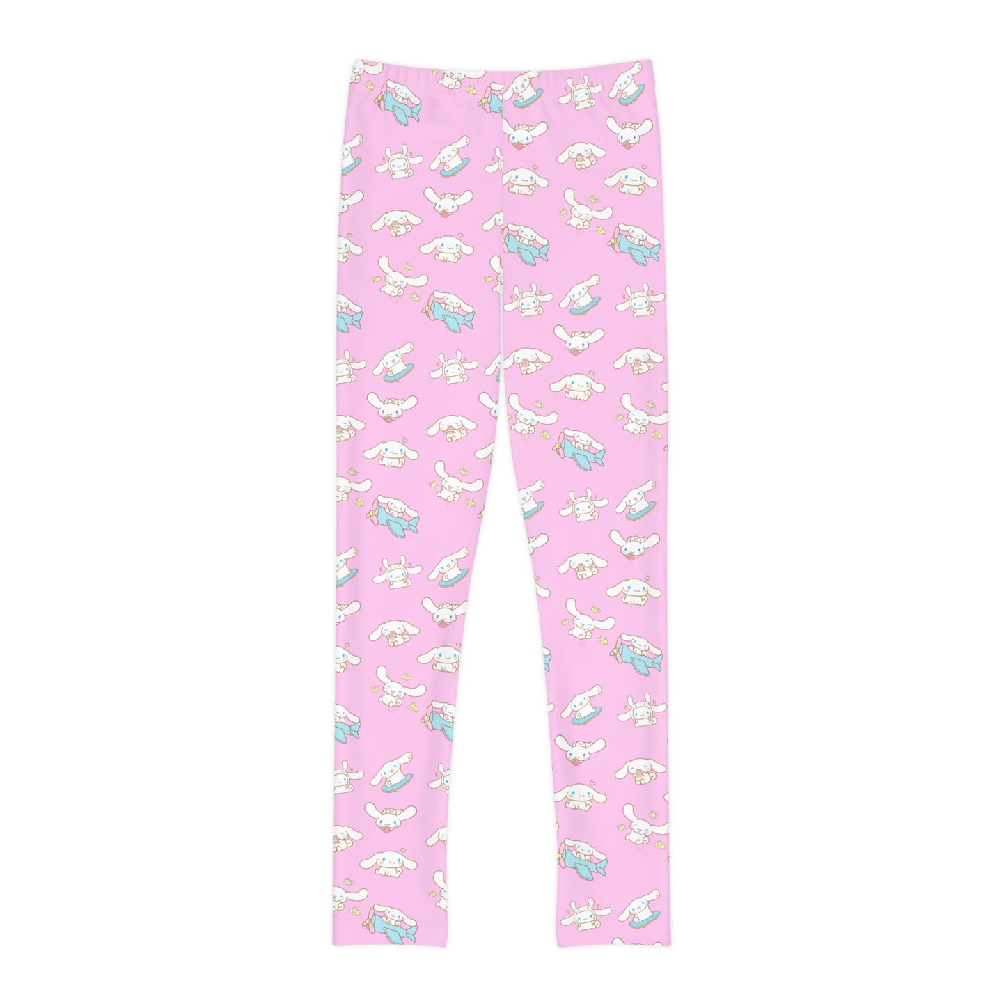 Cinnamoroll Playing Around Pattern Youth Full-Length Leggings