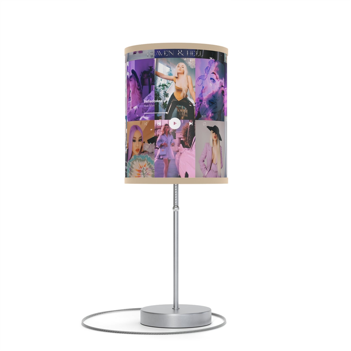 Ava Max Belladonna Photo Collage Lamp on a Stand