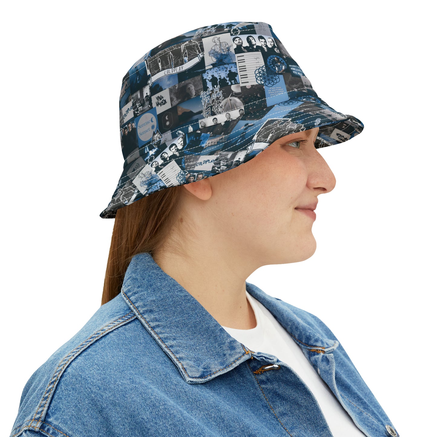 Coldplay Sunrise Sunset Collage Bucket Hat