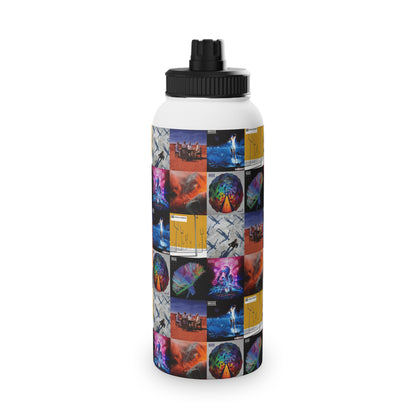 Muse Album Cover Collage Stainless Steel Sports Lid Water Bottle