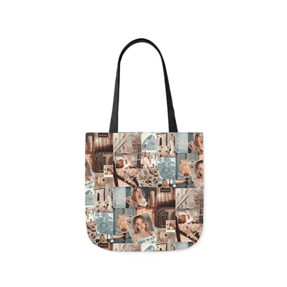 Sabrina Carpenter Peachy Princess Collage Polyester Canvas Tote Bag