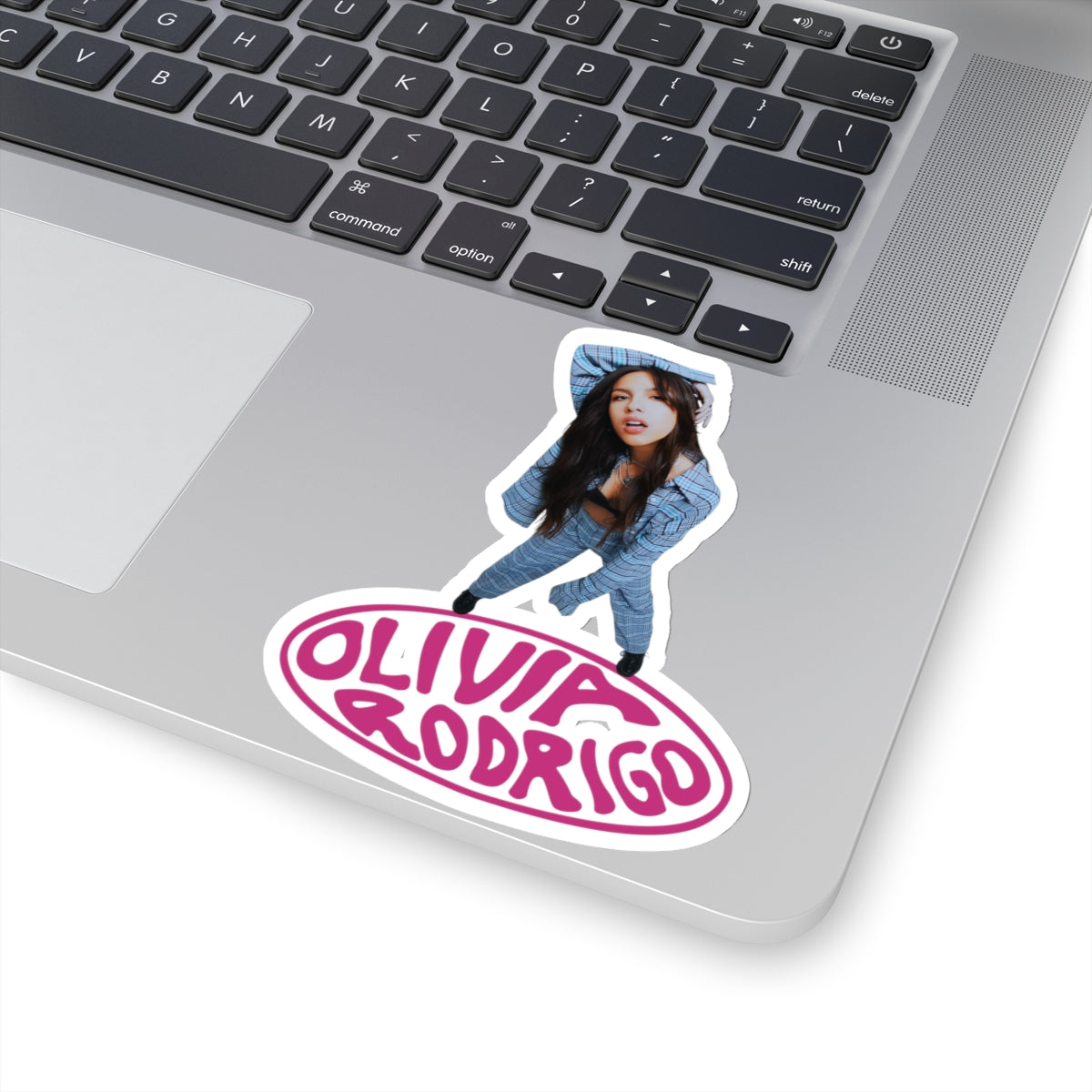 Olivia Rodrigo Look Up Pose Logo Kiss-Cut Sticker