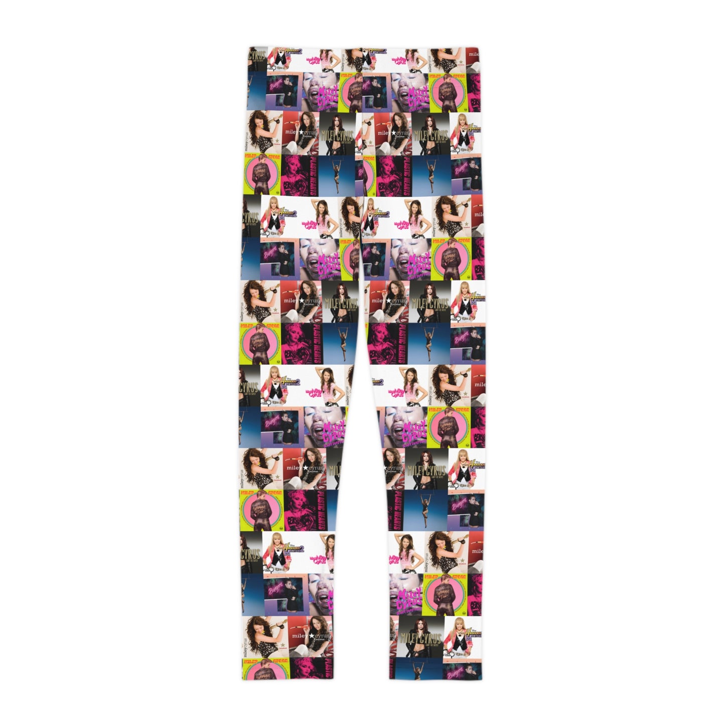 Miley Cyrus Album Cover Collage Kids Leggings