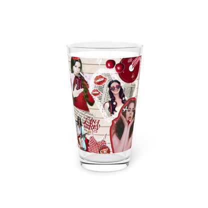 Lana Del Rey Cherry Coke Collage Pint Glass