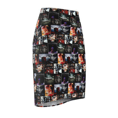 Slipknot Album Art Collage Women's Pencil Skirt