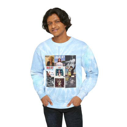 Lana Del Rey Album Cover Collage Unisex Tie-Dye Sweatshirt