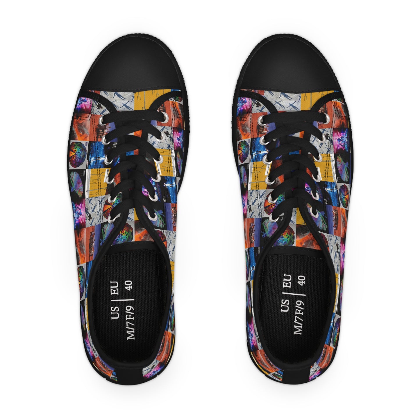 Muse Album Cover Collage Women's Low Top Sneakers