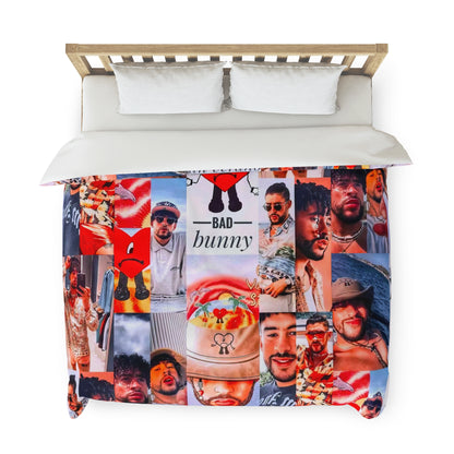 Bad Bunny Un Verano Sin Ti Photo Collage Duvet Cover