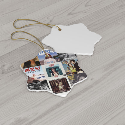 Lana Del Rey Album Cover Collage Ceramic Ornament