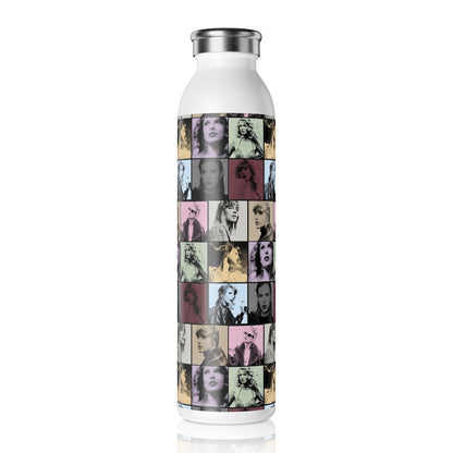Taylor Swift Eras Collage Slim Water Bottle