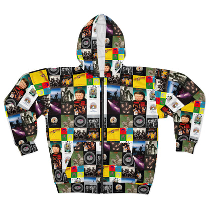 Queen Album Cover Collage Unisex Zip Hoodie