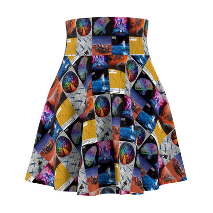 Muse Album Cover Collage Women's Skater Skirt