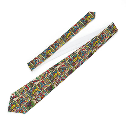 Marvel Comic Book Cover Collage Neck Tie