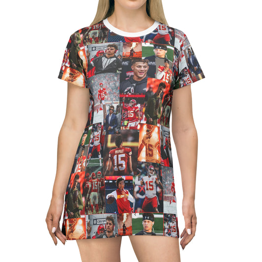Patrick Mahomes Chiefs MVPAT Photo Collage T-Shirt Dress
