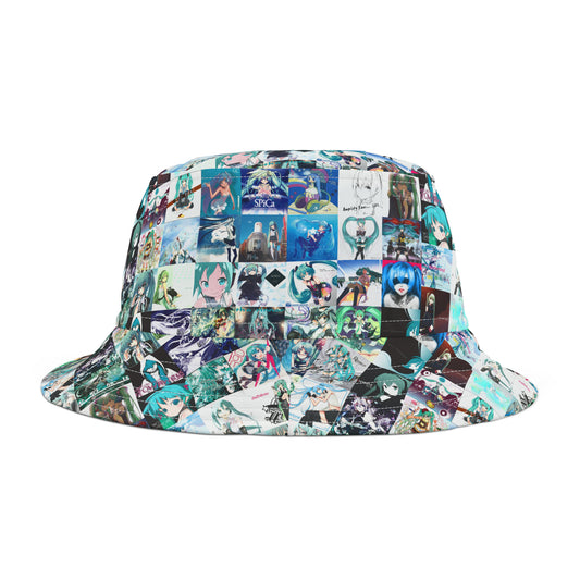 Hatsune Miku Album Cover Collage Bucket Hat