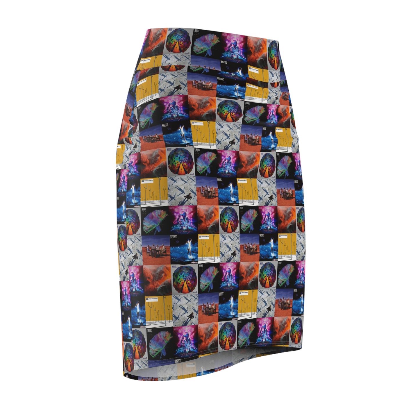 Muse Album Cover Collage Women's Pencil Skirt