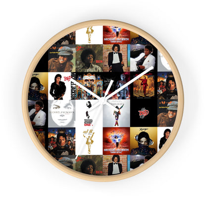 Michael Jackson Album Cover Collage Wall Clock