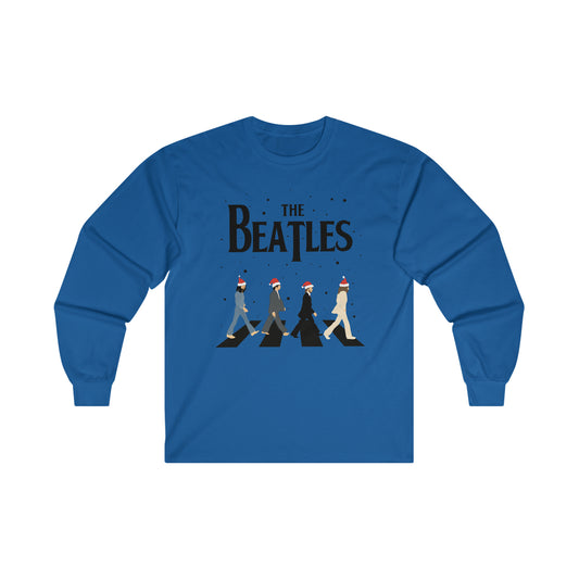 The Beatles Abbey Road Santas Ultra Cotton Long Sleeve Tee Shirt