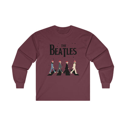 The Beatles Abbey Road Santas Ultra Cotton Long Sleeve Tee Shirt