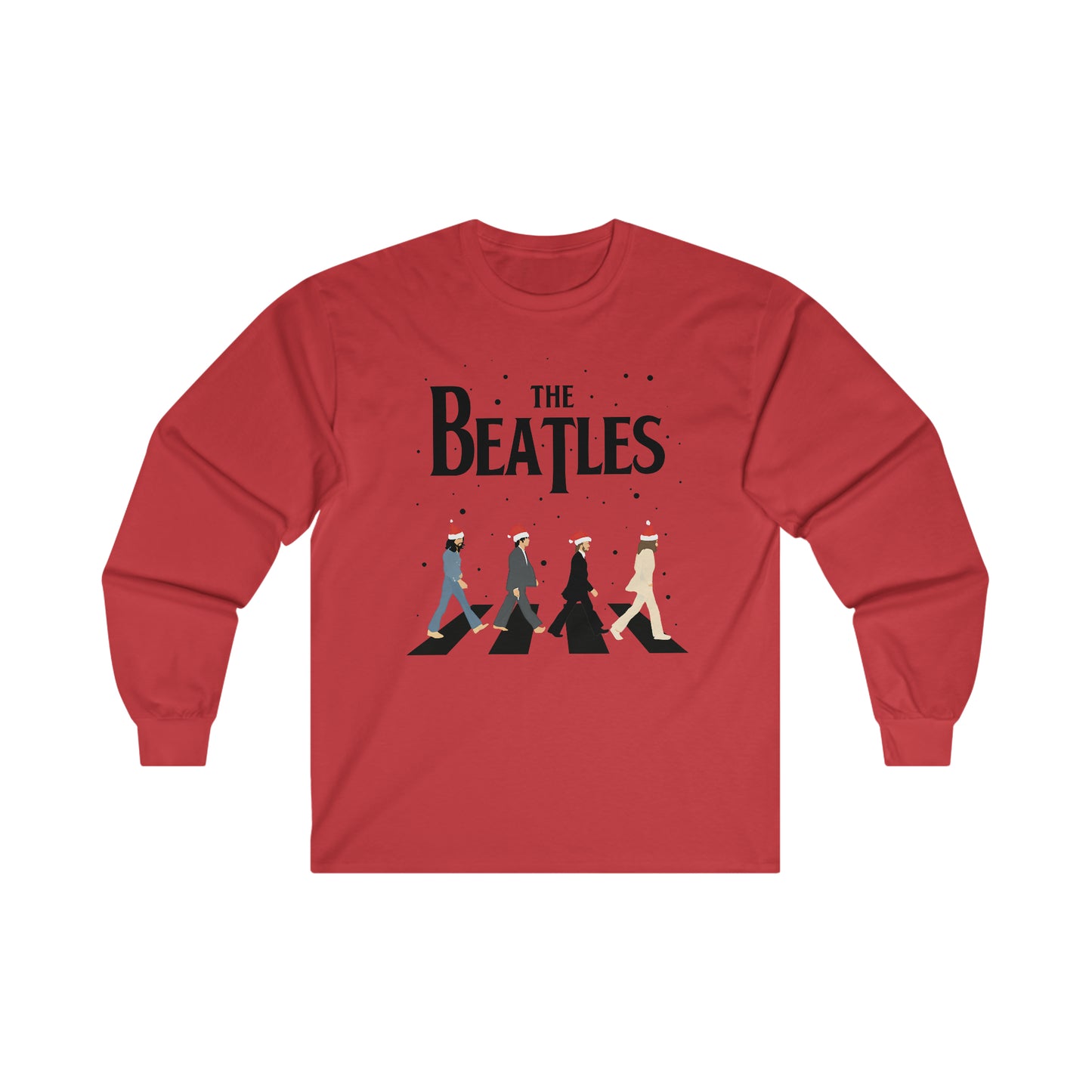 The Beatles Abbey Road Santas Ultra Cotton Long Sleeve Tee Shirt