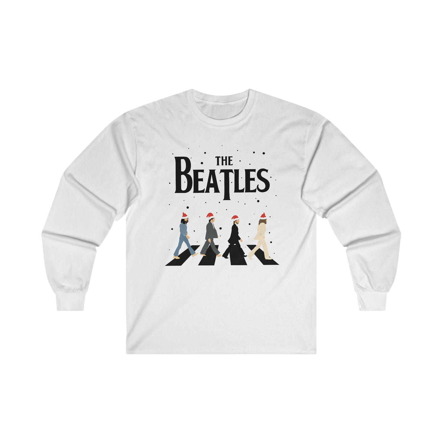 The Beatles Abbey Road Santas Ultra Cotton Long Sleeve Tee Shirt