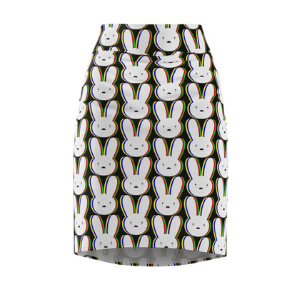 Bad Bunny Logo Pattern Women's Pencil Skirt