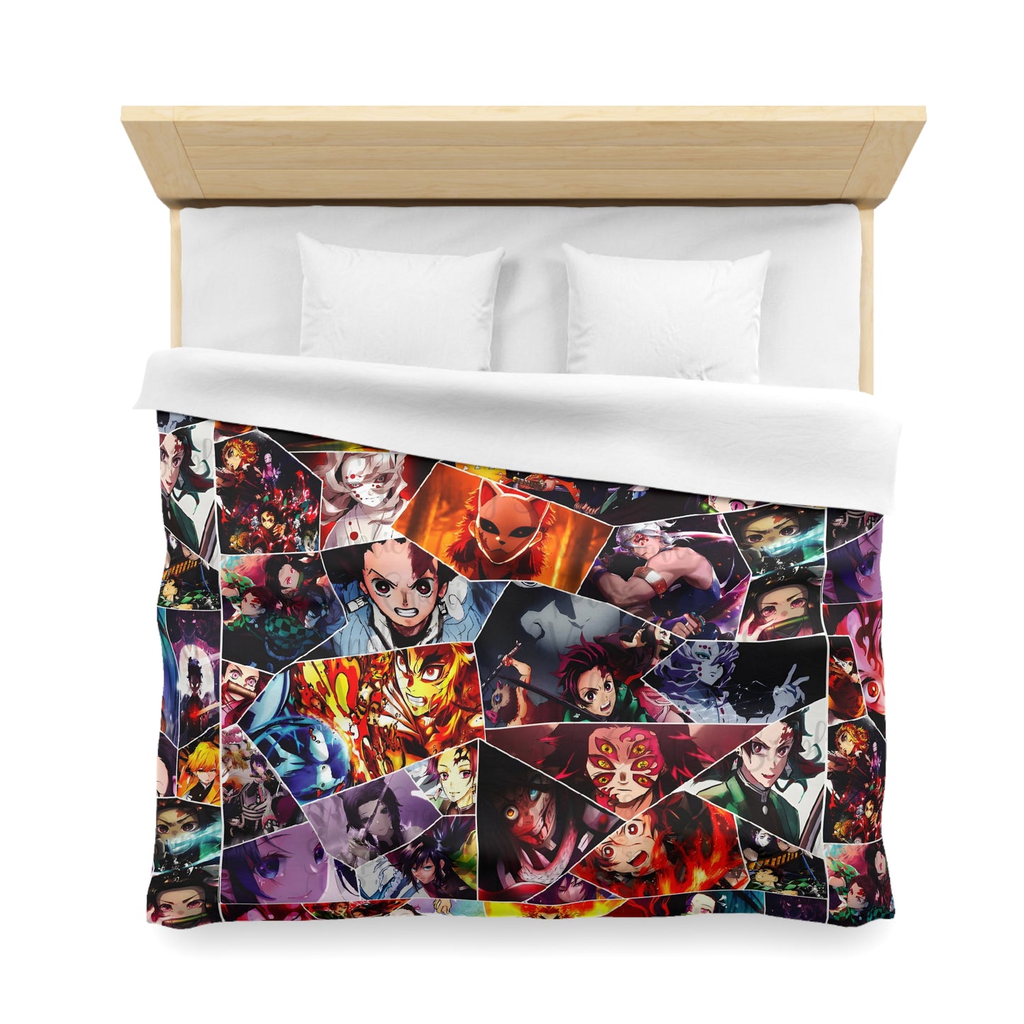 Demon Slayer Reflections Collage Microfiber Duvet Cover