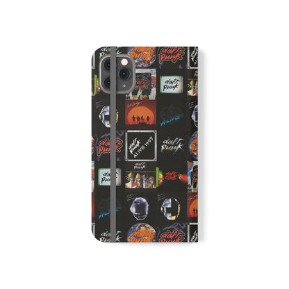 Daft Punk Album Cover Art Collage Phone Flip Case