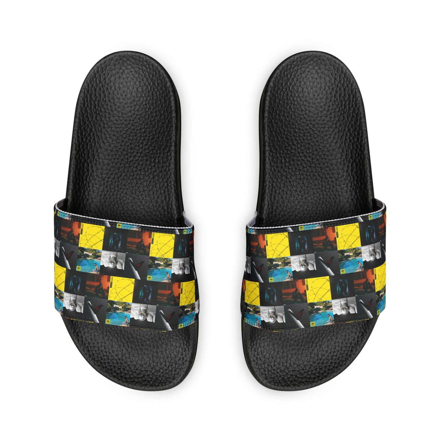 Post Malone Album Art Collage Men's Slide Sandals