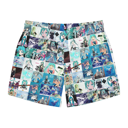 Hatsune Miku Album Cover Collage Men's Swim Trunks