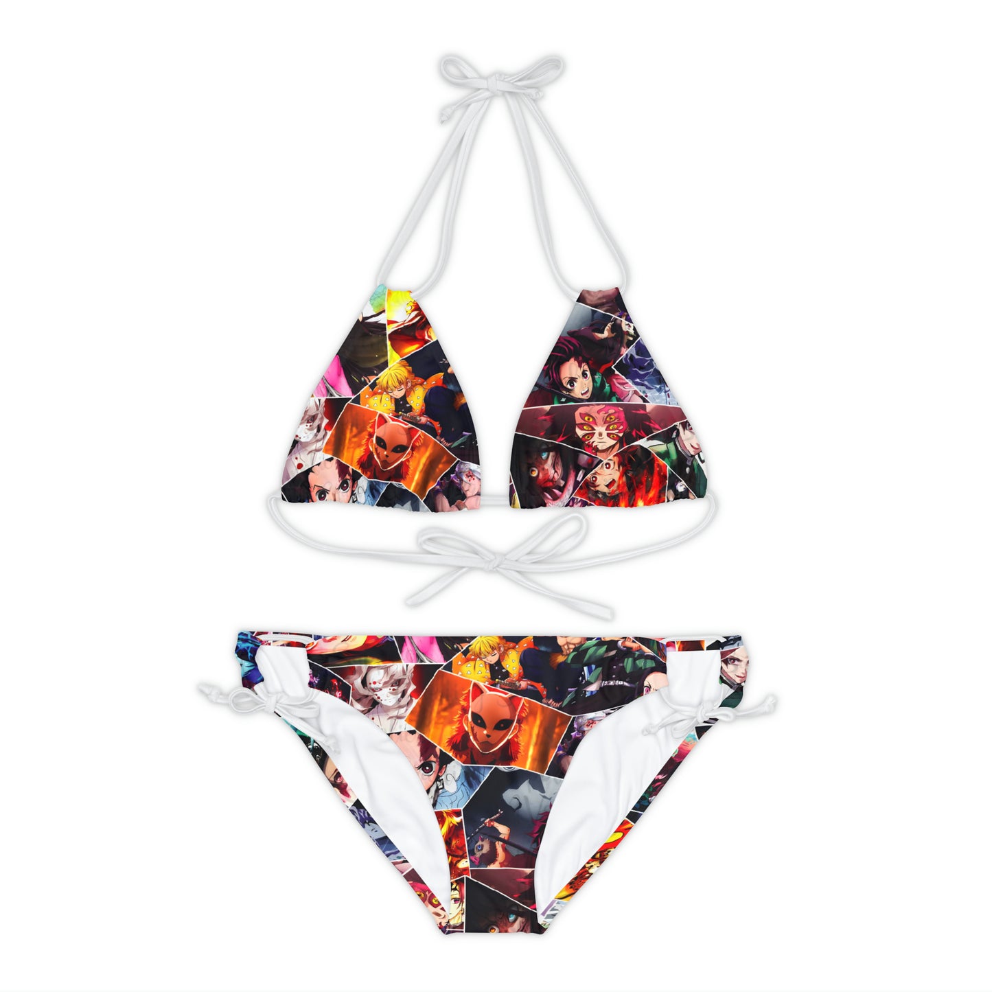 Demon Slayer Reflections Collage Strappy Bikini Set