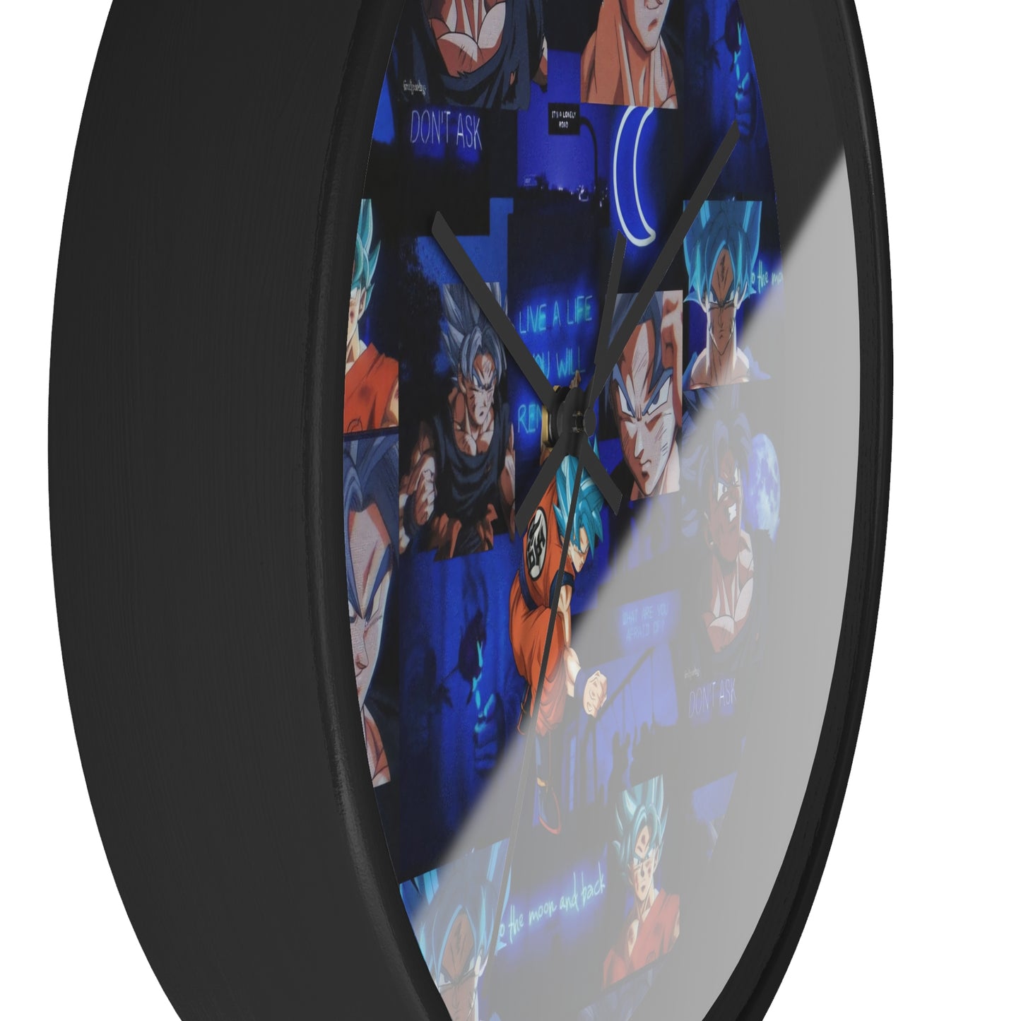 Dragon Ball Z Saiyan Moonlight Collage Wall Clock