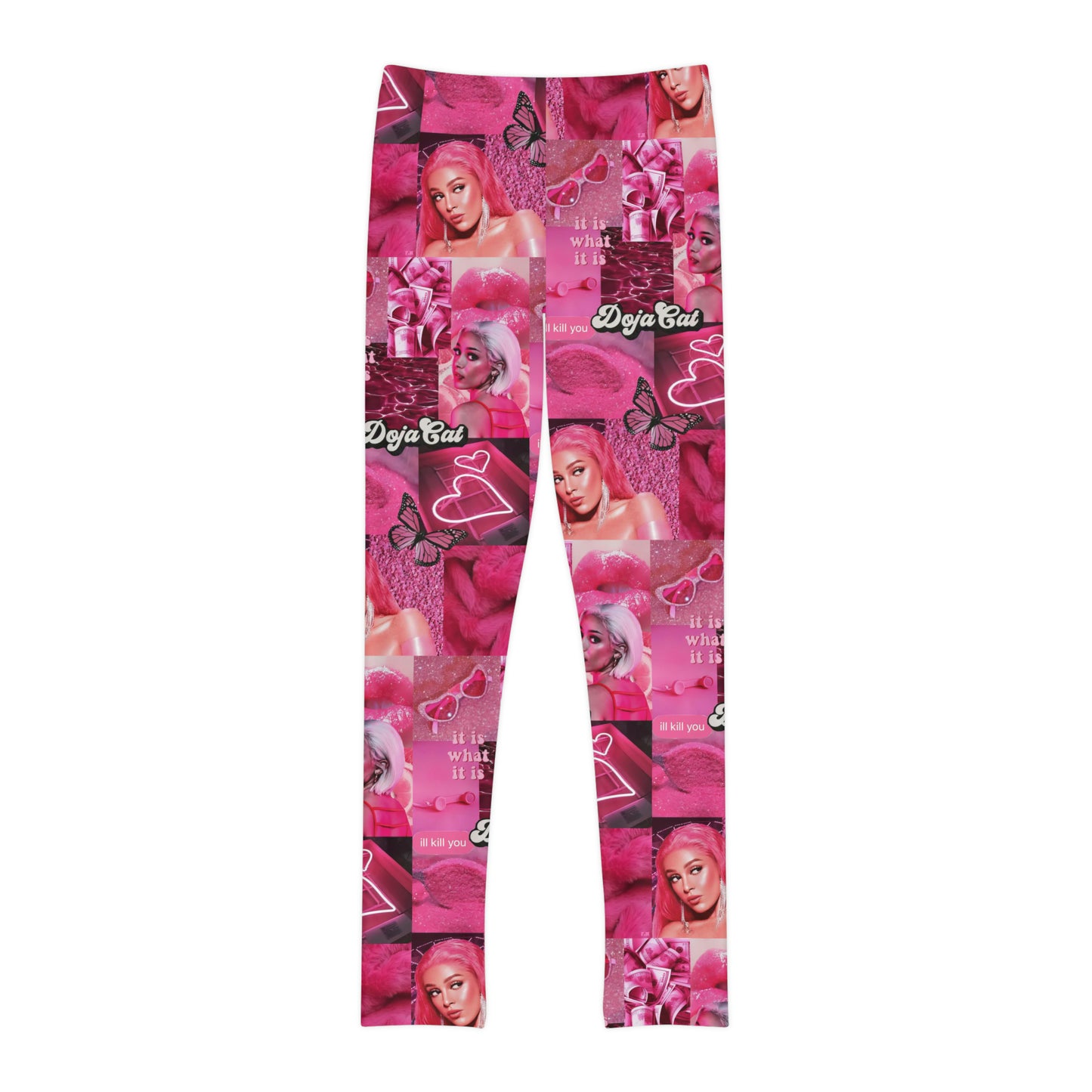 Doja Cat Pink Vibes Collage Youth Leggings