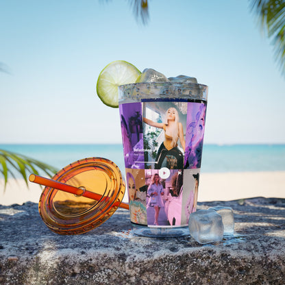 Ava Max Belladonna Photo Collage Sunsplash Tumbler with Straw