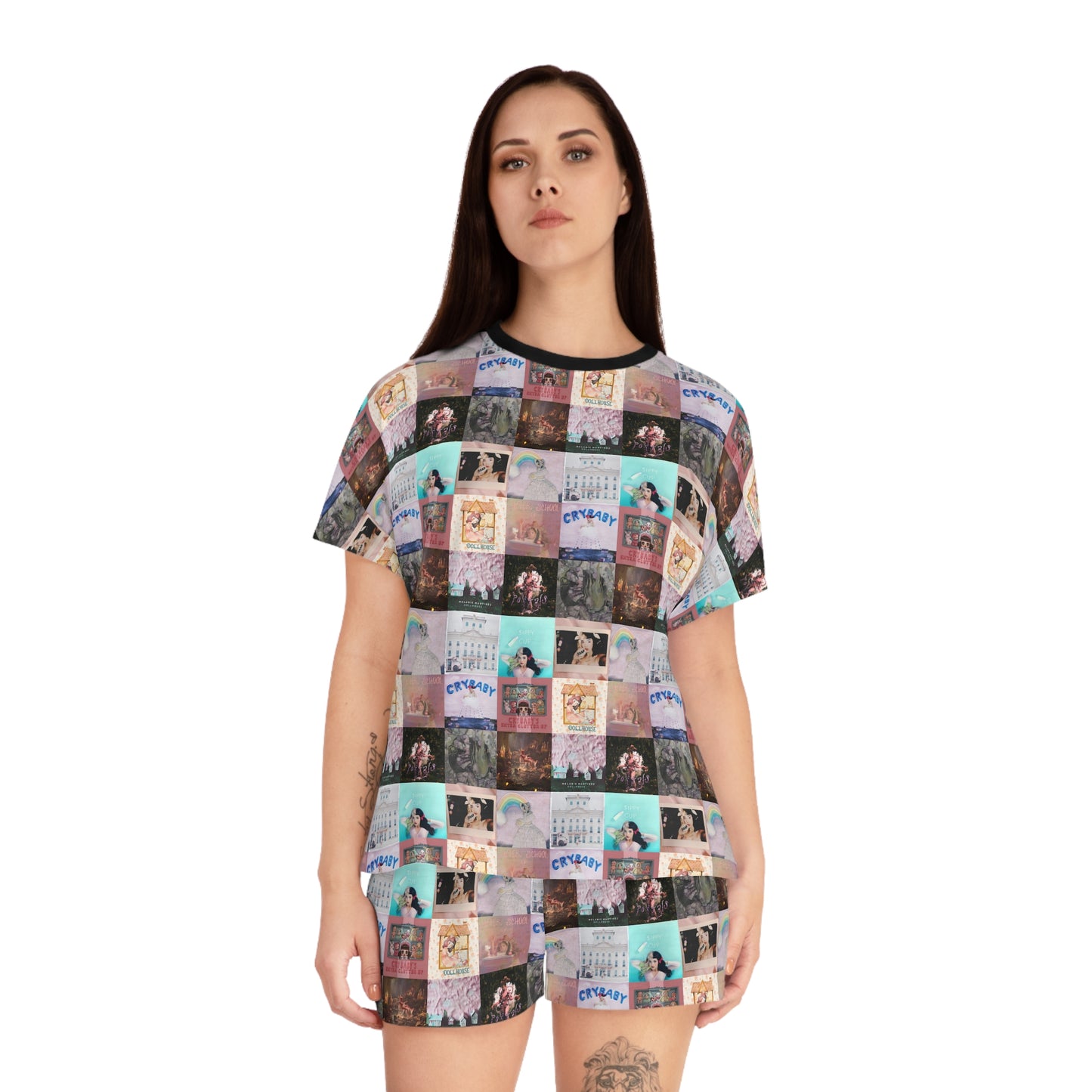 Melanie Martinez Album Art Collage Women's Short Pajama Set