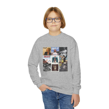 Lana Del Rey Album Cover Collage Youth Crewneck Sweatshirt