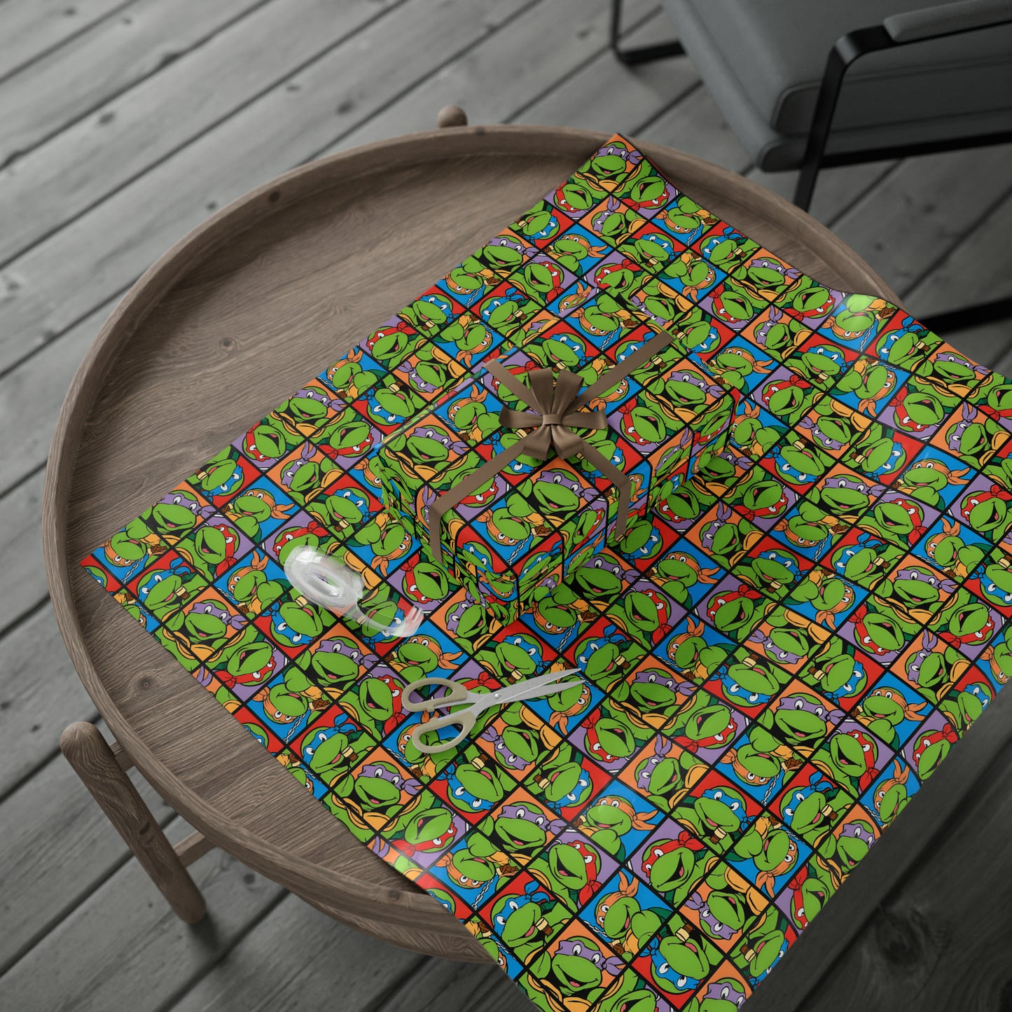 TMNT Turtle Toon Montage Gift Wrapping Paper