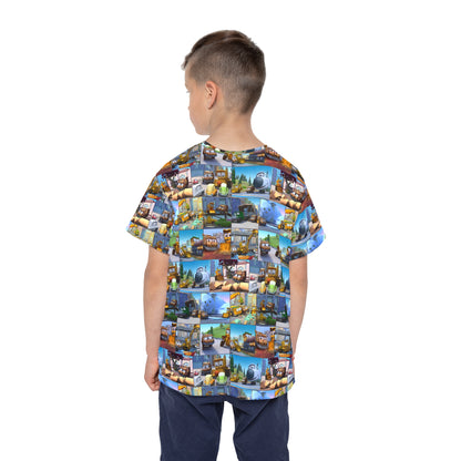 Stinky & Dirty Photo Collage Kids Sports Jersey