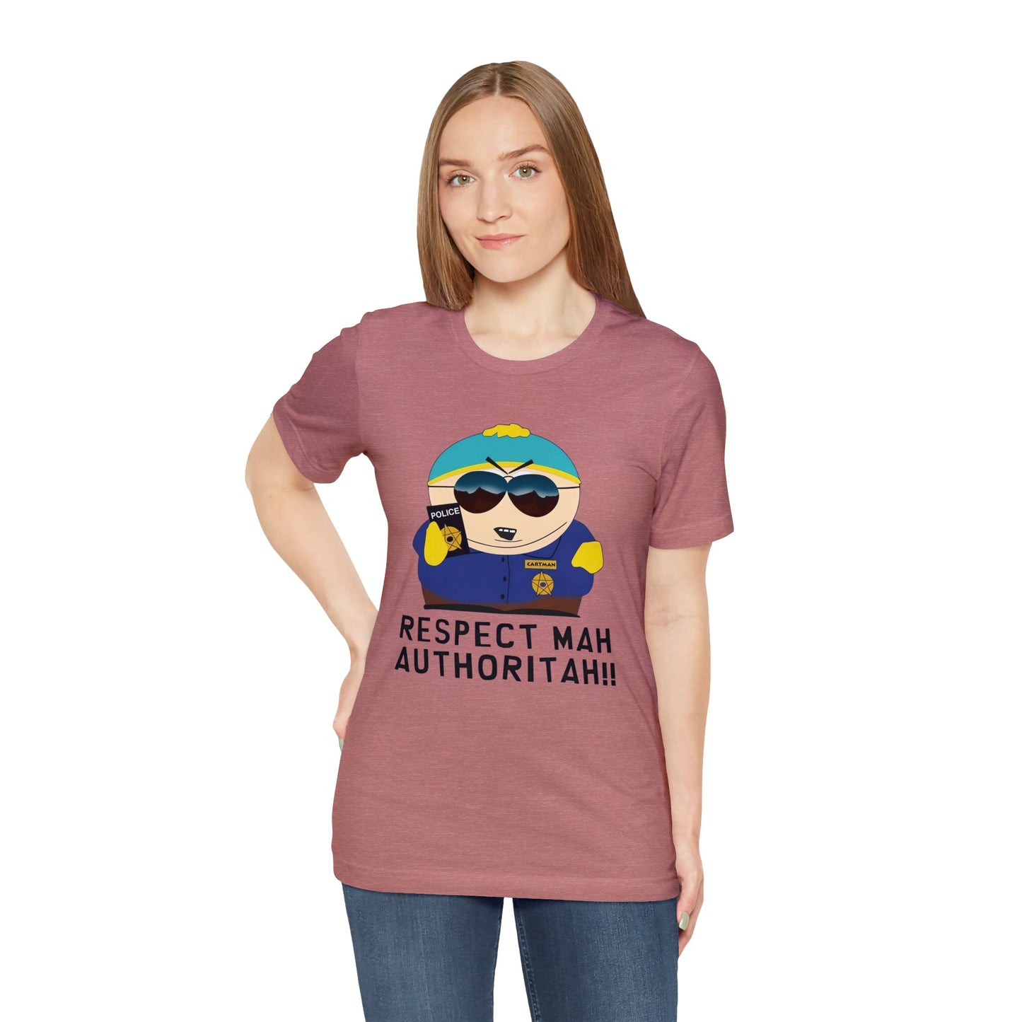 South Park Cartman Respect Mah Autheritah! Unisex Jersey Short Sleeve Tee