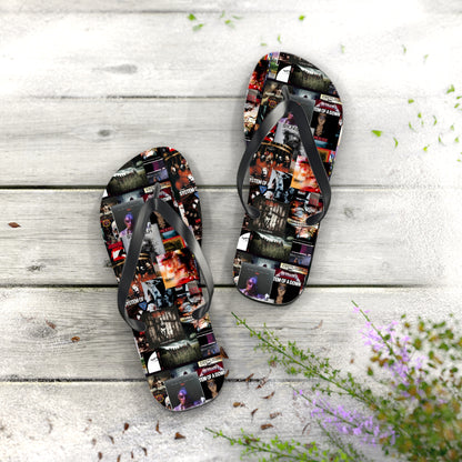 Slipknot Chaotic Album Art Collage Flip Flops