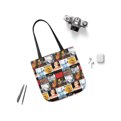 Radiohead Album Cover Collage Polyester Canvas Tote Bag