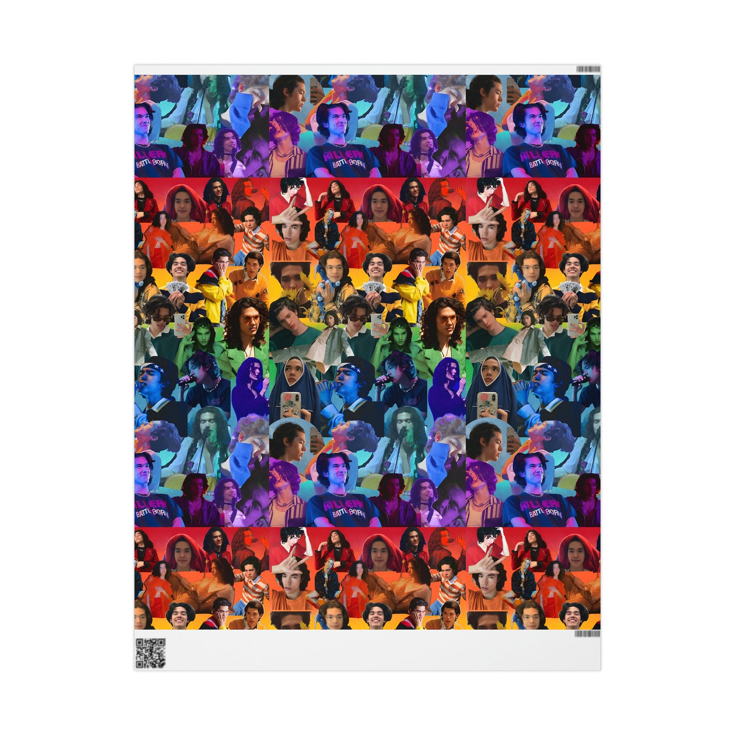 Conan Grey Rainbow Photo Collage Gift Wrapping Paper