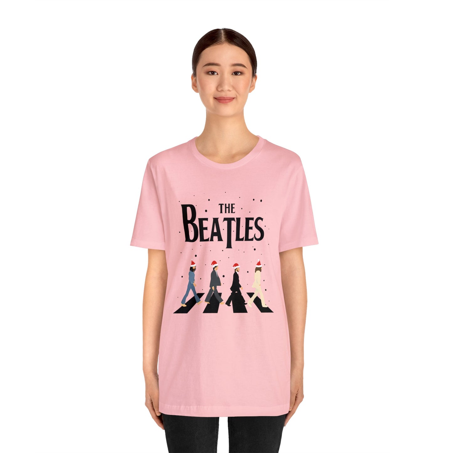 The Beatles Abbey Road Santas Unisex Jersey Short Sleeve Tee Shirt