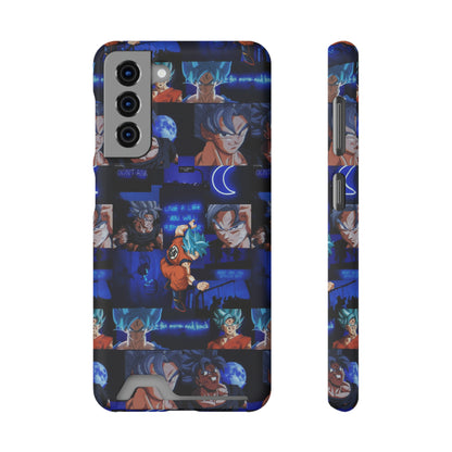 Dragon Ball Z Saiyan Moonlight Collage Phone Case With Card Holder